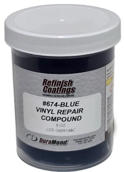 RC674 Blue, Vinyl Repair Compound Blue