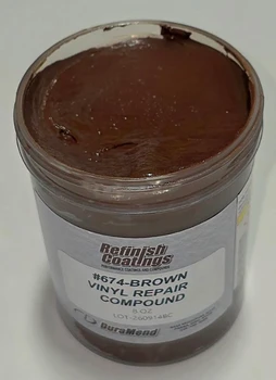RC674 Brown, Vinyl Repair Compound Brown
