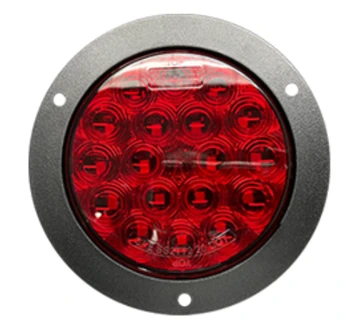 100CS0016, 4" Red Stop and Tail LED 400 Series. Flanged Mount 3 wire