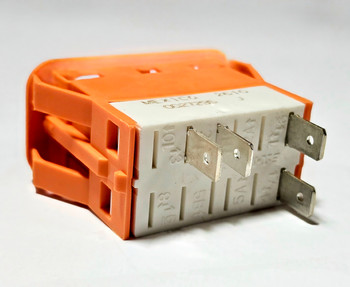 0027295,  Bluebird Amber / Orange Switch Base 4 Terminal (Off-Momentary On)