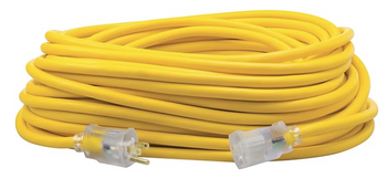 016890002, Coleman Cable 12/3 100' SJEOW Polar/Solar Plus Ext. Cord w/Lit End