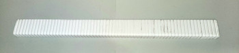 3" X 37.75", Profusion Ribbed White Nosing, Non Metal