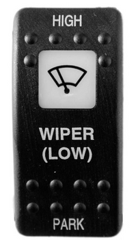 3119,  Thomas Black Wiper Rocker Switch (High-Low-Park)