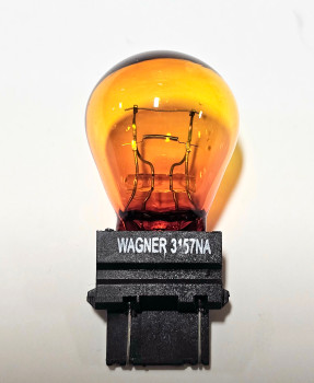 3157NA, Wagner Amber Miniature Bulb (10/Pack) Wedge Style