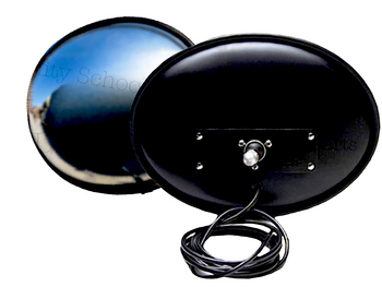 3365H, Rosco Mini Hawk-Eye Heated Ball Stud Mount Mirror Head  3365H, Rosco Mini Hawk-Eye Heated Ball Stud Mount Mirror Head