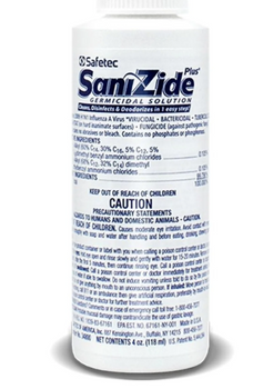 34800, Safetec 4 oz Spray Bottle of SaniZide Surface Disinfectant