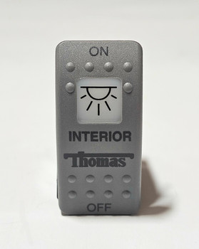 5200-3720,  Thomas Gray Interior Light Rocker Switch (On-Off) 