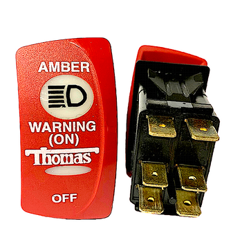 52003172,  Thomas Red Warning Switch (Amber-Mom On-Off) 