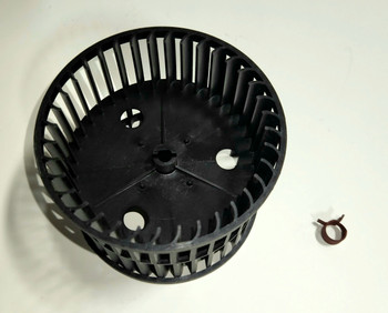 589540, Bergstrom Plastic Double Inlet Blower Wheel (CCW, 4 17/32")