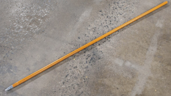 90272H,  72" Harper Brush Wood Handle with Threaded Metal Tip 90272H,  72" Harper Brush Wood Handle with Threaded Metal Tip