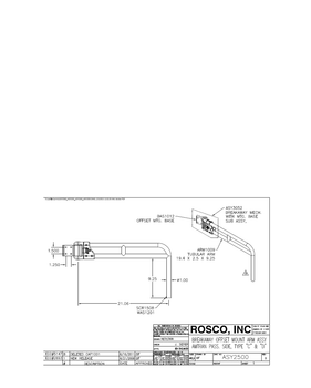 ASY2500, Rosco Spring-Break Passenger's Side Arm Assembly for Am Tran / Carpenter ASY2500, Rosco Spring-Break Passenger's Side Arm Assembly for Am Tran / Carpenter