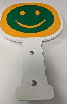 CGP-1M, Reflective Image Crossing Guard Paddle with Magnet (Smiley Face) CGP-1M, Reflective Image Crossing Guard Paddle with Magnet (Smiley Face)