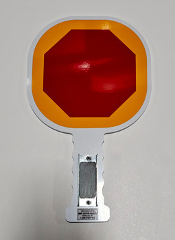 CGP-1M, Reflective Image Crossing Guard Paddle with Magnet (Smiley Face)