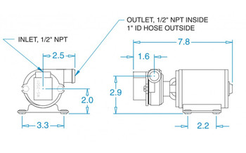 CP20BBWA,  Groco Booster Pump (Wayne) 12 V