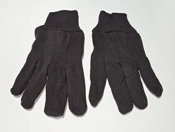 J124-0,  Jets 9oz Brown Jersey Gloves