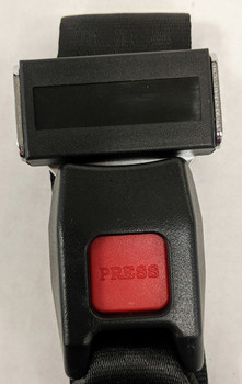 PB301-90, Shield 90" Black Permanent Mount Seat Belt 
