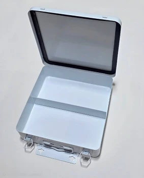 R209026, Certified Safety First Aid Empty Metal Box (24 piece) 