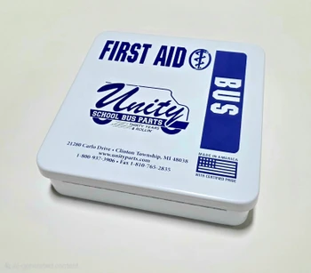 R209026, Certified Safety First Aid Empty Metal Box (24 piece) 