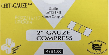 R523-192, Certified Safety 2" Bandage Compress #622 