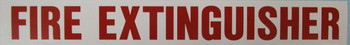 SB143, Garman Decal Fire Extinguisher - Red on White - 8 1/2" x 1 1/8" SB143, Garman Decal Fire Extinguisher - Red on White - 8 1/2" x 1 1/8"