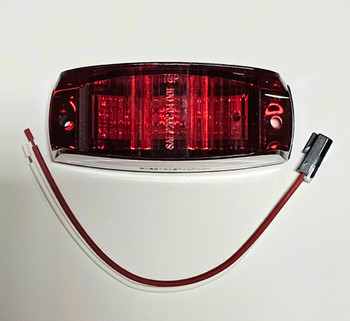 1-5045-7100_B, Flush Mount Red 5045 Series LED Marker Light