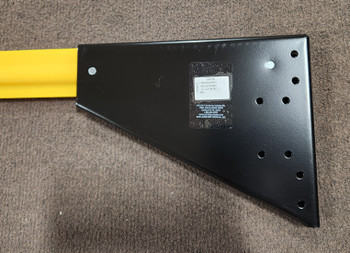 68150, SMI Straight Yellow Fiberglass with Mounting Plate and no Bend 68150, SMI Straight Yellow Fiberglass with Mounting Plate and no Bend