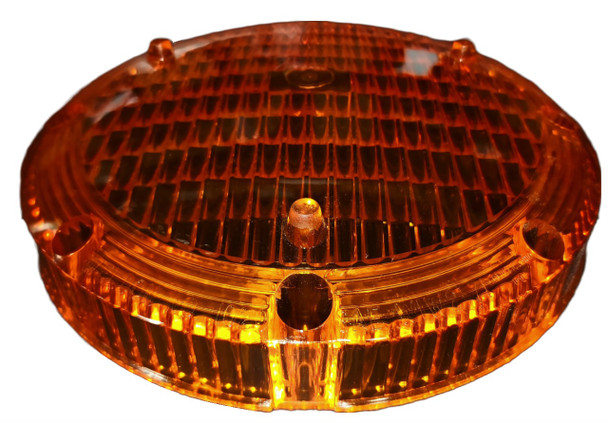 2-1004, Weldon 1020 Series Amber Overhead/Warning Light Lens Only 2-1004, Weldon 1020 Series Amber Overhead/Warning Light Lens Only