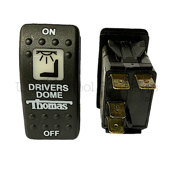 3104,  Thomas Black Drivers Dome Switch (On-Off)