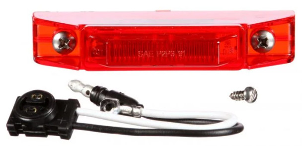 35001R, Truck-Lite Red 1-2 Diode Pattern LED Model 35 Marker/Clearance Light Kit - Polycarbonate (Plastic)