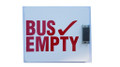 BE-MHR, Reflective Image Bus Empty Sign (Horizontal Magnet)