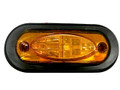 110CM0001, Opti-Luxx LED 6" Oval Mid Turn Marker FA Series Light with Grommet - Yellow