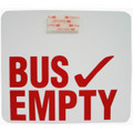 BE-V, Reflective Image Bus Empty Sign - Velcro - One Sided
