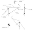 ASY4087, Rosco IC / International Passenger's (Right Side) Crossview Arm Assembly for Mini Hawk Eye - Stainless Steel