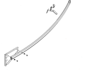 078151, SMI Crossing Arm Polyrod Assembly with Plate & Stow Bracket Assembly