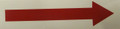 SB74, Garman Decal Arrow (Red on Clear) - 6" x 1 1/2"