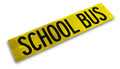 SBPDG-40, 3M School Bus Reflective Decal (10" x 44") - Black on Yellow