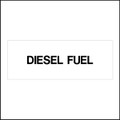 UB131, Garman Decal Diesel Fuel (Black on Clear) - 6 3/4" x 2 1/2"