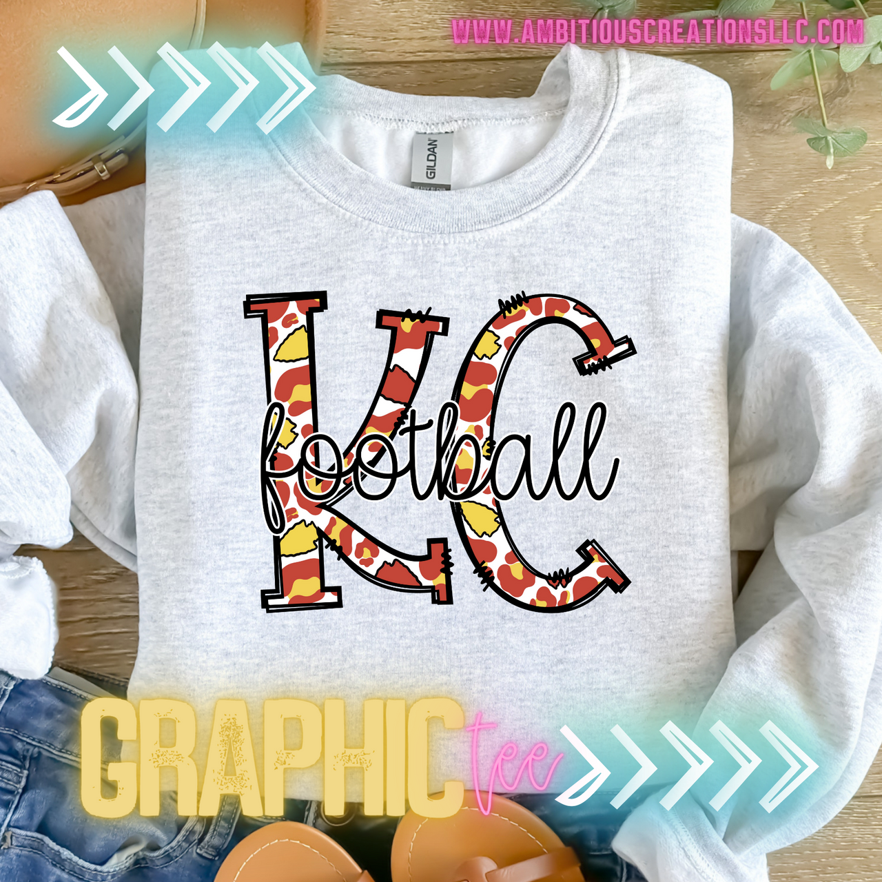 Leopard KC Chiefs tee – 417 Designs LLC