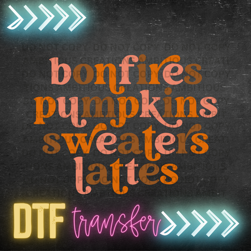 DTF - BONFIRES PUMPKINS SWEATERS