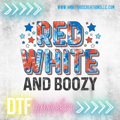 DTF -  RED WHITE & BOOZY