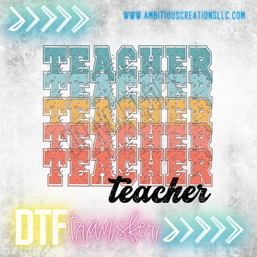 DTF STACKED TEACHER