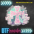 DTF -  PASTEL LEOPARD CROSS