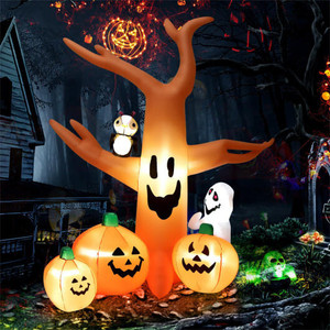 8 Feet Halloween Inflatable Dead Tree with LED Lights B593-TX10020US