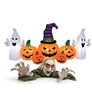 Halloween Groundbreaker Climbing Zombie+Inflatable Pumpkins B593-CM24795+CM24086US