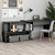  Corner Desk Gray 78.7"x19.7"x29.9" Engineered Wood A949-801100