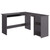  L-Shaped Corner Desk High Gloss Gray 47.2" x 55.1" x 29.5" Engineered Wood A949-800755
