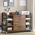 Brown Printer Stand Bookcase Power Station Mobile Office File Cabinet Q280-MOTSG9853312