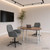  Swivel Desk Chairs 2 pcs 21.26 x 21.65 x 35.43 in Dark Grey A949-3428320