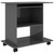  Computer Desk High Gloss Gray 31.5"x19.7"x29.5" Engineered Wood A949-802902