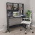  Desk with Shelves Gray 43.3"x17.7"x61.8" Engineered Wood A949-800389